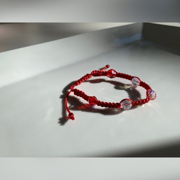 Swarovski Crystal Beaded Crochet Handmade Bracelet - Picture 3 of 5